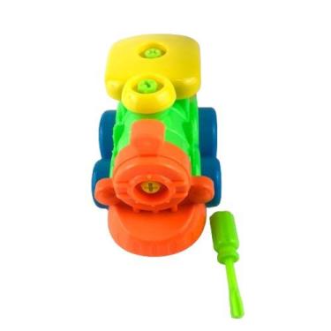 Imagem de Trem de Plástico Monta e Desmonta Roda Livre Colorido Brinquedo Infant