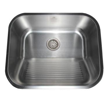 Imagem de Tanque Lavanderia Escovado 44x44 Aço Inoxidável 304 Premium - STILLUS 