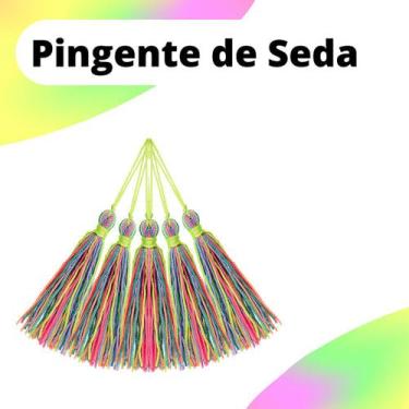 Imagem de Pingente De Seda Tassel - Multicolorido Leitoso - Com 100 Unidades - N