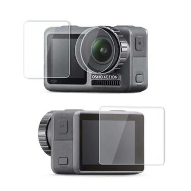 Imagem de Película de Vidro para Lente e LCDs Câmera Osmo Action 1 - Shoot