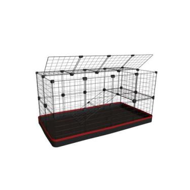 Imagem de Cercado Aramado Coelho Porquinho da Índia 2 Andares com Rampa 60x120x6