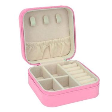 Imagem de Estojo Caixinha Porta Joias Bijuterias Pequeno Compacto Amgd - Amigold