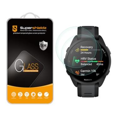 Imagem de Supershieldz (Pacote com 2) Projetado para Garmin Forerunner 165/165 Music protetor de tela de vidro temperado, antiarranhões, sem bolhas