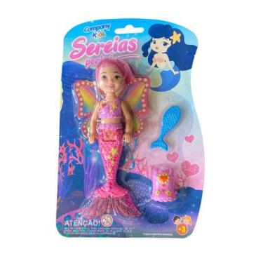 Imagem de Brinquedo Infantil Mini Boneca Sereia Pocket Sortida - Company kids, B