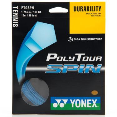 Imagem de Corda Yonex PolyTour Spin 16L 1.25mm Azul - Set Individual