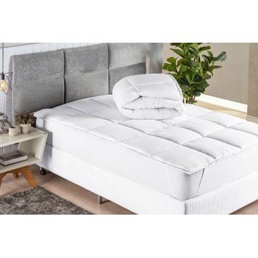 Imagem de Pillow Top Queen Suave Extra Macio em Micropercal 200 fios - Nathalia 