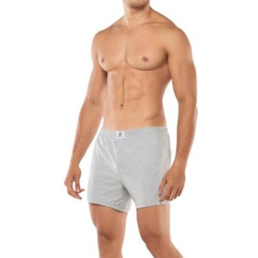 Imagem de Cueca Samba Canção 100% Algodão Abertura Frontal Cós Elástico Keeper 1