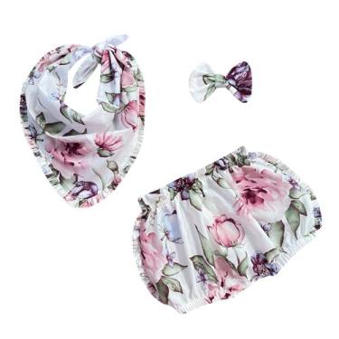 Imagem de Kit Calcinha Infantil Com Babador Estampado - PEQUENO ANJO, 021, 187, 