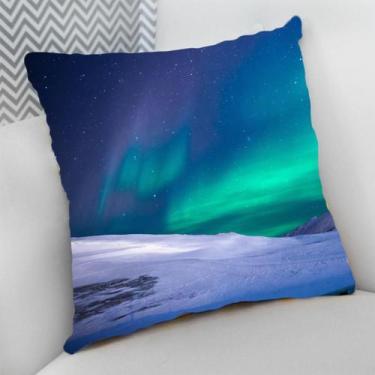 Imagem de Almofada Decorativa Cheia c/ Zíper 40x40 Viagens Trip Cidades - Deluzz