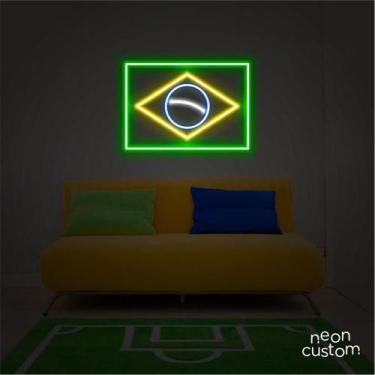 Imagem de painel letreiro led Bandeira decoracao festa bar - Neon Custom, Multic