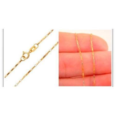 Imagem de Colar Gargantilha Corrente De Ouro 18k 750 Feminina 45cm - DG Presente