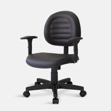 Imagem de Cadeira Executiva Belluno Giratória com Braços Marrom - Flex Cadeiras