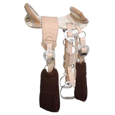 Imagem de Lumbio Para Doma Cor Natural Inox Arreamento Completo - Arreios Mourão