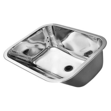 Imagem de Tanque Docol 32 Litros Em Aço Inox Alto Brilho 50X40 Cm