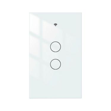 Imagem de Interruptor de Tomada Inteligente Velds ILBW-2B 2 Botões Wi-Fi Branco