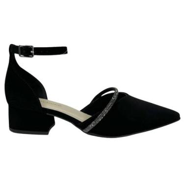 Imagem de Sapato bebecê strass bico fino t3628-089  - BEBECE, Preto nobuck, 36