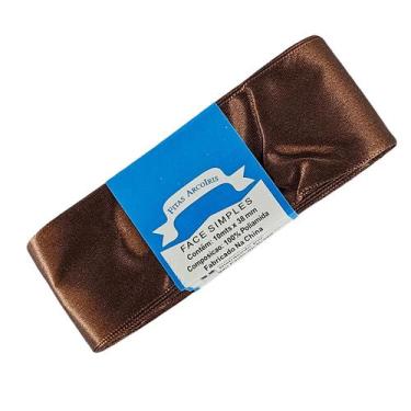Imagem de Fita de Cetim Trader 38mm N9 com 10 Metros, COR 142 MARROM ESCURO, 10 