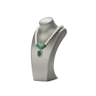 Imagem de Suporte de joias, modelo de busto, colar, expositor, suporte para pendurar joias, corrente de clavícula, colar, exibição de janela, adereços de tiro, suporte de exibição de joias, One Size, Pequeno,