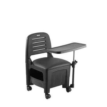Imagem de Cadeira Cirandinha Com Mesa Bari Preta 450 Para Manicure Pedicure Salã