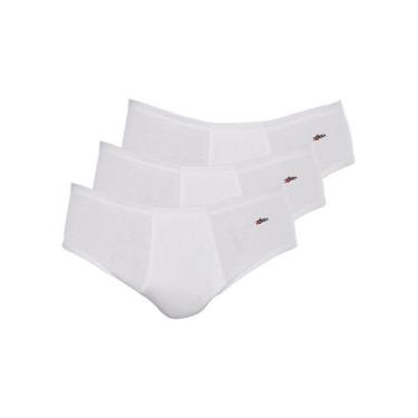 Imagem de Kit com 3 Cuecas Slip Zorba com Abertura 172 Plus Size, Branco, XG