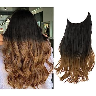 Imagem de Aplique de Cabelo Feminino Longo Alongamento Extensões para Mulheres (Modelo 04, 18 Polegadas (45 cm))