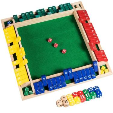 Imagem de Jogo de dados Shut The Box BIVOMON atualizado para 4 jogadores de 42 c