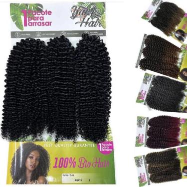 Imagem de Cabelo Bio Vegetal Cacheado Agatha Best Quality 300gr - GM Hair, [1]