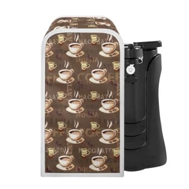 Imagem de Hudotybom Capa de abridor de latas, abridor de lata de café, proteção contra poeira e manchas, capa de aplicação pequena para cozinha, serve na maioria dos abridores de latas automáticos elétricos