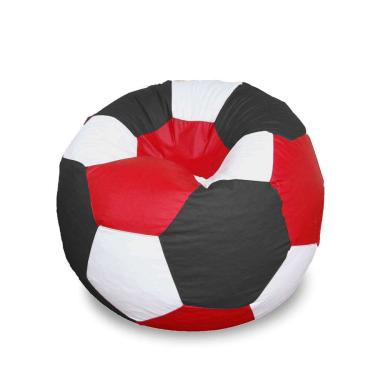 Imagem de Puff Bola Super em Vermelho Preto & Branco