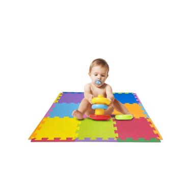 Imagem de Kit 15 Pçs Tapete De Eva Tatame Escolar Infantil 50x50 10mm