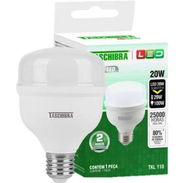 Imagem de Kit 6 Lampada Bulbo 20W Luz Neutra Suave 4000K Alta Potencia - TASCHIB