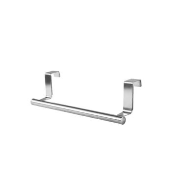 Imagem de Toalheiro sobre a porta, suporte para toalhas, suporte para pendurar, armário de cozinha em aço inoxidável, porta-toalhas para banheiro, organizador para casa, cabide, 23x6,2 cm