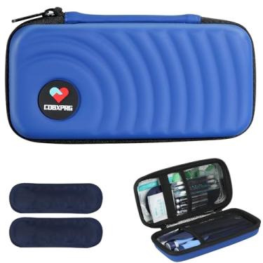 Imagem de CDBXPRG Estojo De Viagem Para Refrigerador De Insulina, Bolsa Organizadora Para Compressas Frias Para Diabéticos Com 2 Bolsas De Gelo Reutilizáveis Para Caneta De Insulina E Outros Medicamentos Par
