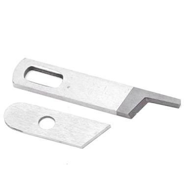 Imagem de Máquina de Costura Lâmina Overlocker Overlocker e Inferior Conjunto de Faca Multi -função Oposlocker Faca