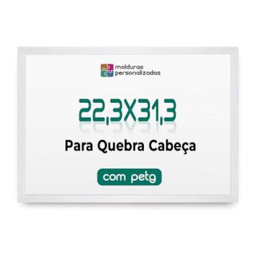 Imagem de Moldura Quebra Cabeça Game Office Nano 22,3x31,3 Cm com petg (Branco)