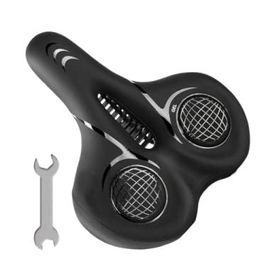 Imagem de Selim de Bicicleta,Almofada Confortável para Ciclismo | Suporte Com Amortecedor De Impacto e Espuma Confortável Para Homens e Mulheres
