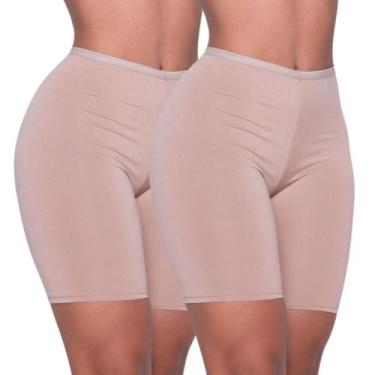Imagem de Kit 2 Short Anágua Segunda Pele Combinação Feminino Lingerie - NoBrand