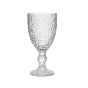 Imagem de TACA PARA AGUA DE CRISTAL DE CHUMBO MARTELADO COM FIO DE OURO PETRA 32