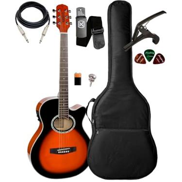 Imagem de Violão Giannini Elétrico Gsf1d 3ts C/bag Luxo E Acessórios