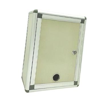 Imagem de Fenteer Caixa de sugestão de bloqueio Caixa de carta de correio montada na parede de carta para escadas