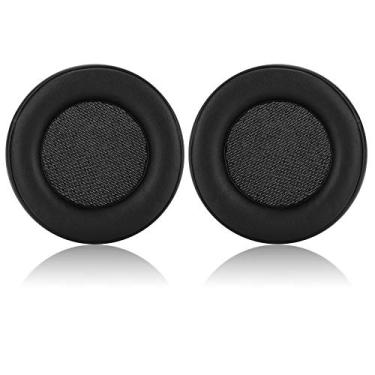 Imagem de Jecobb Replacement Ear Pads Cushion Cover with Protein Leather & Memory Foam for Corsair Virtuoso RGB Wireless SE Gaming Headset ONLY - Round (Black)