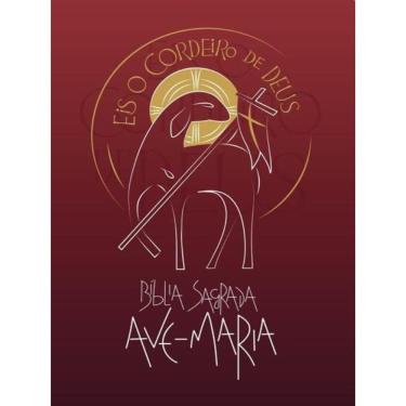 Imagem de Bíblia Sagrada Ave-Maria - Eis O Cordeiro De Deus - Vermelha