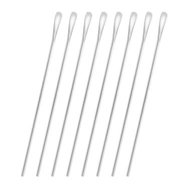 Imagem de luvtree Colher Para Mexer Café, 8 Peças, 10 Polegadas, Em Aço Inoxidável, Palito Coquetel Com 25,8 Cm De Comprimento, Pequena Cabo Redondo, Reutilizável Chá Gelado. Pode Ser Lavada Na Máquina Lavar