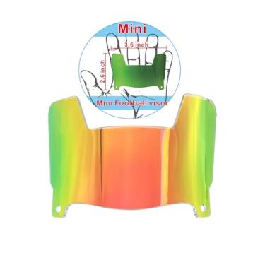 Imagem de DUTYBOD Mini Viseira Transparente Para Capacete De Futebol Com Clipes, Ajuste Universal Colecionadores E Expositores (Dazzle)
