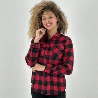 Imagem de Camisa Blue Rose Xadrez Flanela Feminina-Feminino