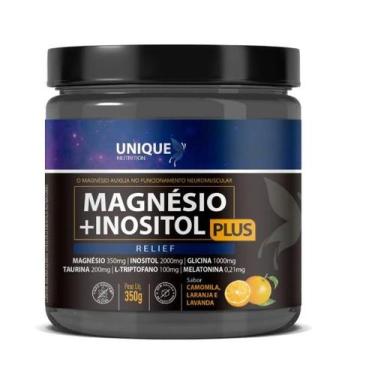 Imagem de Magnésio Inositol Relief Plus 350g Sabor Camomila, Laranja e Lavanda U