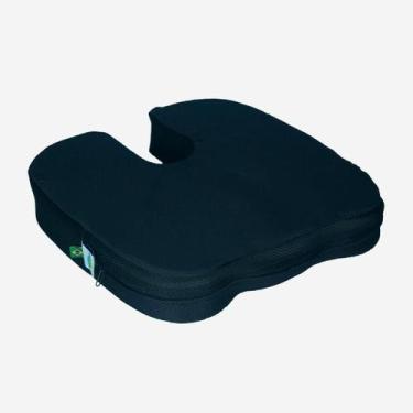 Imagem de Almofada Cóccix Protetor Anatômico Assento Ortopédico 3 camadas Espumi