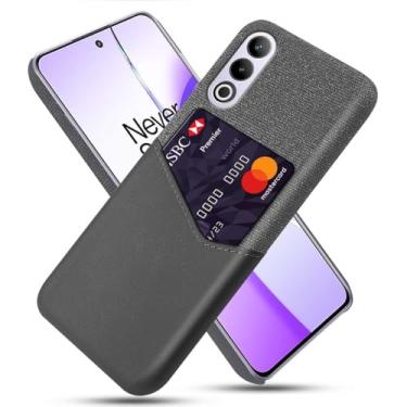 Imagem de Capa para Oneplus ACE 3V,Tela e tampa de couro PU,Antideslizante,360°cobertura completa à prova de choque com 1 slot de cartão atrás,Prevenção de queda-Gray