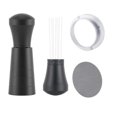 Imagem de Kit de acessórios de café expresso WDT de 54 mm, funil de dosagem GdHaHSP e conjunto de tela de disco, ferramenta de distribuição de agitador de café expresso, batedor de café expresso para