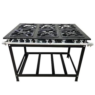 Imagem de Fogão 6 Bocas Cefaz Linha Gold Baixa Pressão Cfzg-135